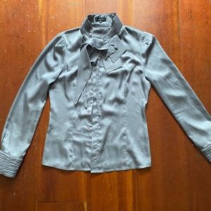 Silk button-up